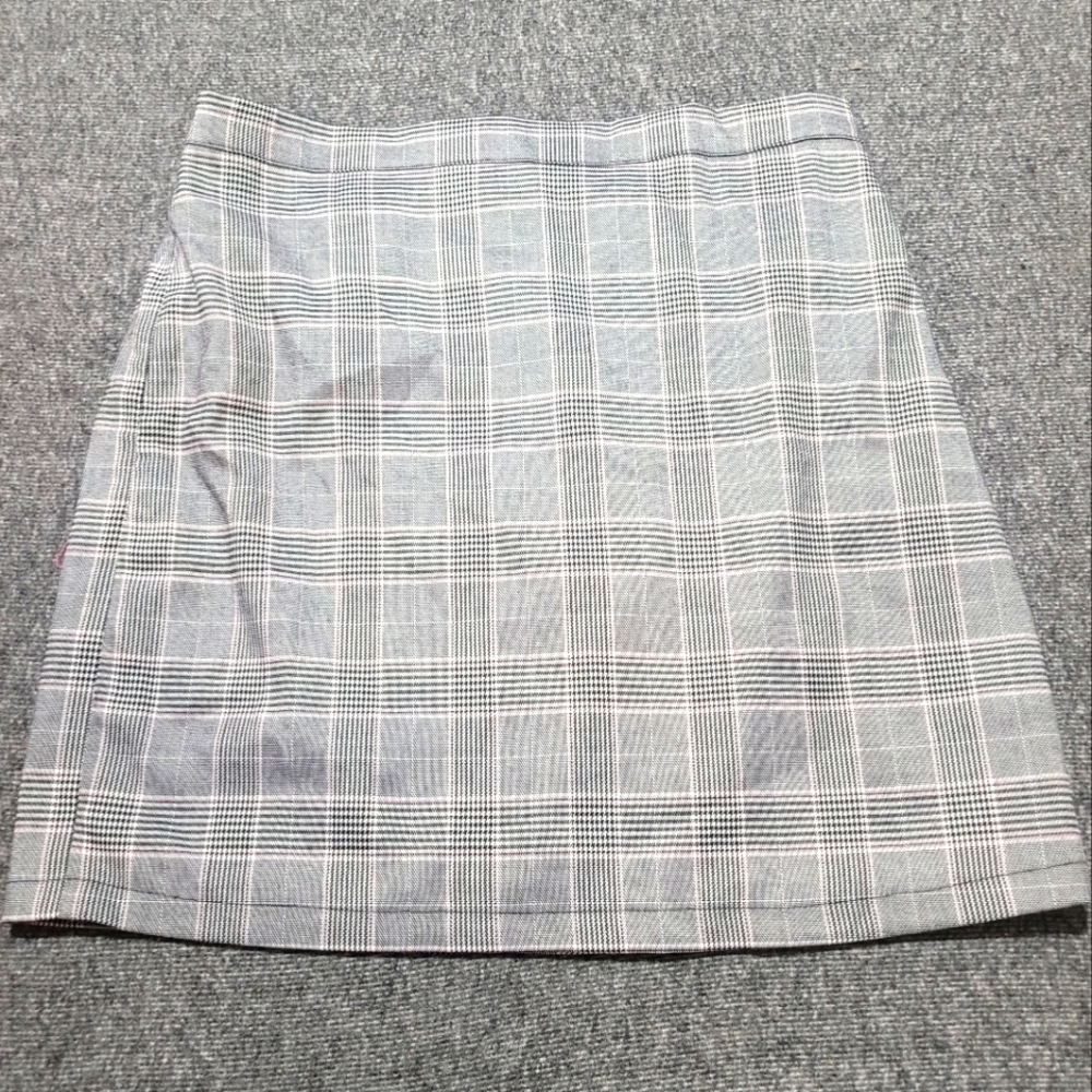 NEW Guanyy Plaid Skirt~XL~Side Zip~NWT~Mini Skirt - Picture 2 of 7